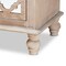 Baxton Studio Celia White-Washed Wood and Mirror 2-Drawer Quatrefoil Nightstand 162-10263 - alternate 6